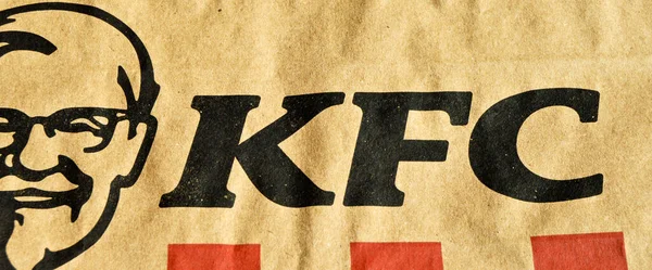 Sacchetti Carta Utilizzati Nei Ristoranti Kfc Turchia Kentucky Fried Chicken — Foto Stock
