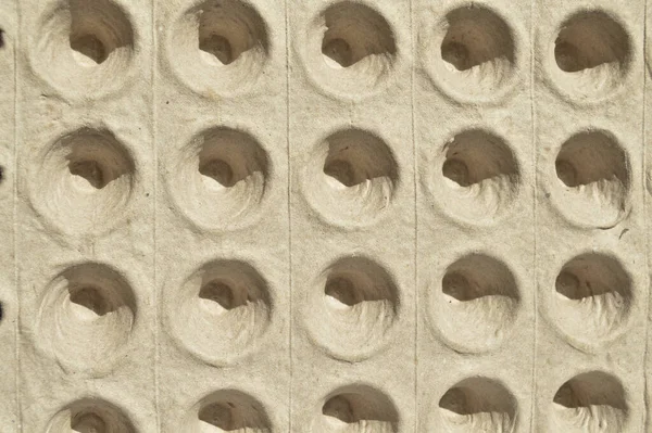 Біла Сіра Порожня Яєчна Коробка Контейнер Зберігання Яєць Виготовлений Целюлози — стокове фото