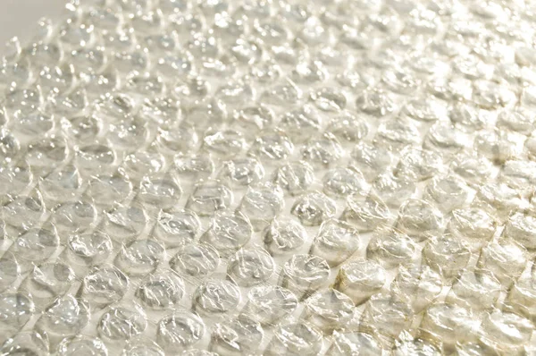 Plastic Air Bubble Protection Foil Wrap Texture Background Air Bubble — Stock Photo, Image