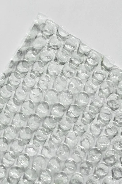 Plastica Bolla Aria Protezione Pellicola Involucro Texture Sfondo Bolla Aria — Foto Stock
