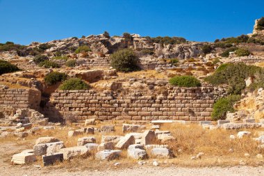 Anadolu 'nun en eski antik kentlerinden biri olan Knidos' taki bir kilise veya tapınağın yıkılması, 26 Haziran 2023