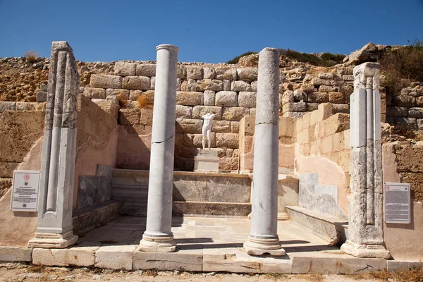 Ruiny Kościoła Lub Świątyni Ruinach Knidos Jednego Najstarszych Starożytnych Miast — Zdjęcie stockowe