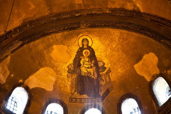 Ayasofya Stanbul Bir Müze Tarihi Bazilika Camidir Bizans Mparatoru Justinianus — Stok fotoğraf