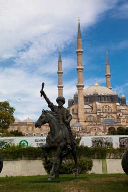 Selimiye Camii 1575 yılında Osmanlı İmparatorluğu döneminde büyük usta Mimar Sinan tarafından Edirne 'de inşa edilmiştir. 09 Ağustos 2019 Türkiye Edirne