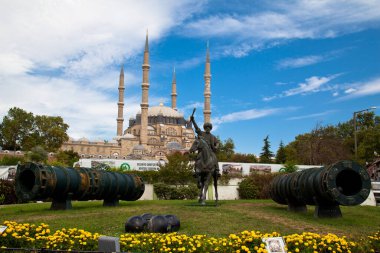 Selimiye Camii 1575 yılında Osmanlı İmparatorluğu döneminde büyük usta Mimar Sinan tarafından Edirne 'de inşa edilmiştir. 09 Ağustos 2019 Türkiye Edirne