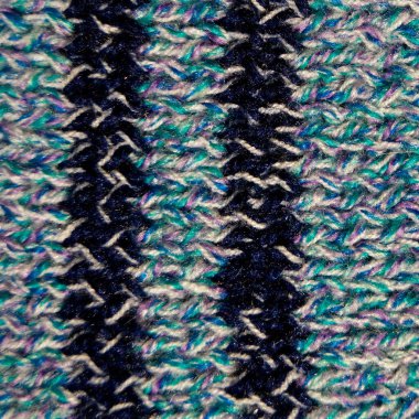 Yünden desenli kumaş. El yapımı kumaş mavi ve beyaz yün arkaplan dokusu