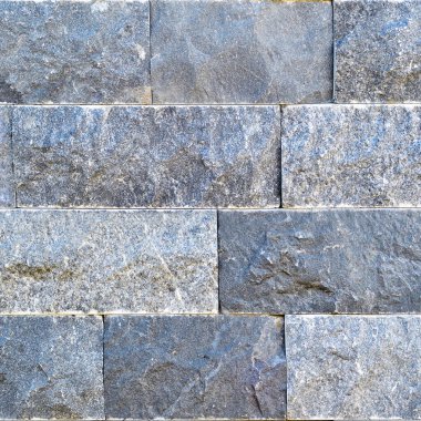 Dikdörtgen biçimli mavi mermer duvar dokusu olabilir, fayanssız dizilmiş olabilir