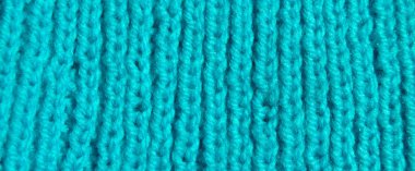 Yünden desenli kumaş. El yapımı kumaş mavi yün arkaplan dokusu