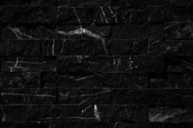 Dikdörtgensel kesim siyah beyaz gri organik mermer duvar dokusu arkaplan olabilir, fayanssız dizilmiş