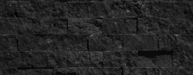 Dikdörtgensel kesim siyah beyaz gri organik mermer duvar dokusu arkaplan olabilir, fayanssız dizilmiş