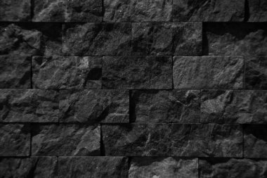 Dikdörtgensel kesim siyah beyaz gri organik mermer duvar dokusu arkaplan olabilir, fayanssız dizilmiş