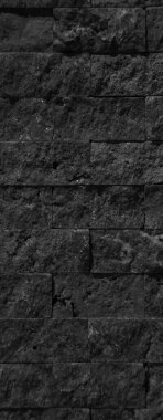 Dikdörtgensel kesim siyah beyaz gri organik mermer duvar dokusu arkaplan olabilir, fayanssız dizilmiş