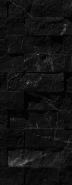 Dikdörtgensel kesim siyah beyaz gri organik mermer duvar dokusu arkaplan olabilir, fayanssız dizilmiş