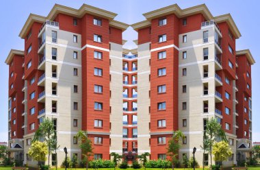 Modern konut iki apartman ayrıntıları ve cephesi, merkez, ilçe, apartman dairesi, İstanbul Türkiye