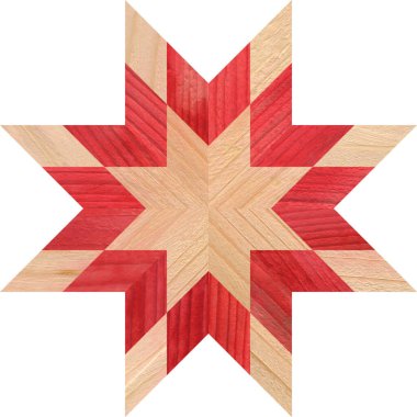 Wooden red marquetry, patterns created from the combination of different red woods, wooden floor, parquet, cutting board clipart