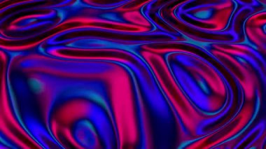 Moda Renkli Sıvı Soyutlama Akışı. 3D Soyut Animasyon Renkli Dalgalı Yumuşak Duvar. Gebelik Çoklu Renkli Sıvı Düzeni. Mor Mavi Dalgalı Yansıma Yüzeyi. Güzel Gradyan Dokusu