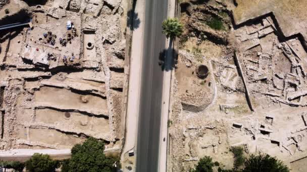 Vista Aérea Con Urla Drones Ciudad Antigua Izmir Turquía Imágenes — Vídeos de Stock