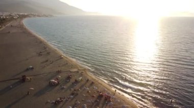 Seyahat yerleri, deniz, kum, sahil, Kusadasi Türkiye. Yüksek kalite 4k görüntü