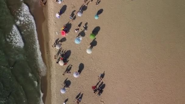 Seyahat Yerleri Deniz Kum Sahil Kusadasi Türkiye Yüksek Kalite Görüntü — Stok video