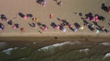 Seyahat yerleri, deniz, kum, sahil, Kusadasi Türkiye. Yüksek kalite 4k görüntü