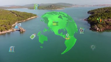 Çevre teknolojisi konsepti. Sürdürülebilir kalkınma hedefleri. SDG 'ler. Yüksek kalite 4k görüntü