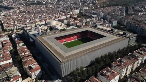Lzmir Turkey October 2022 Aerial Drone View Goztepe Goztepe Stadium — Stock Video