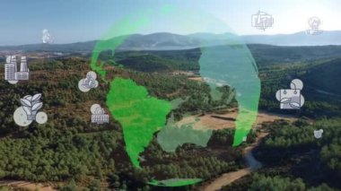 Çevre teknolojisi konsepti. Sürdürülebilir kalkınma hedefleri. SDG 'ler. Yüksek kalite 4k görüntü