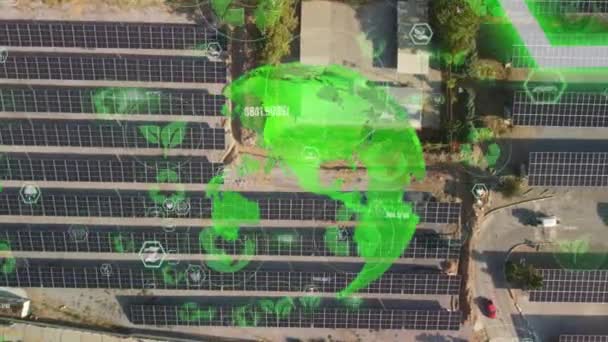 태양열 발전소와 에너지 스마트 그리드 고품질 — 비디오