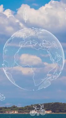 Çevre teknolojisi konsepti. Sürdürülebilir kalkınma hedefleri. SDG 'ler. Yüksek kalite 4k görüntü