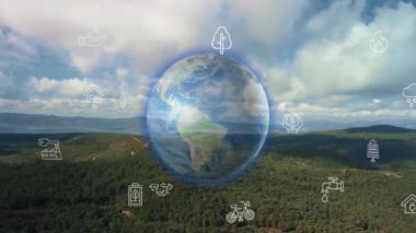 Çevre teknolojisi konsepti. Sürdürülebilir kalkınma hedefleri. SDG 'ler. Yüksek kalite 4k görüntü