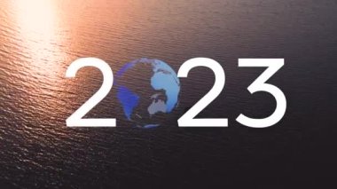 2023 yılbaşı konsepti. Çevre teknolojisi konsepti. Sürdürülebilir kalkınma hedefleri. SDG 'ler. Yüksek kalite 4k görüntü