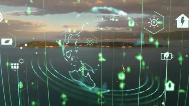 Çevre koruma kavramı. Yenilenebilir enerji. Sürdürülebilir kalkınma hedefleri. Yüksek kalite 4k görüntü