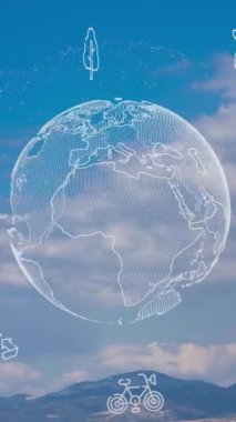 Çevre teknolojisi konsepti. Sürdürülebilir kalkınma hedefleri. SDG 'ler. Yüksek kalite 4k görüntü
