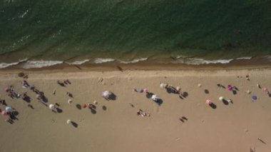 Seyahat yerleri, deniz, kum, sahil, Kusadasi Türkiye. Yüksek kalite 4k görüntü