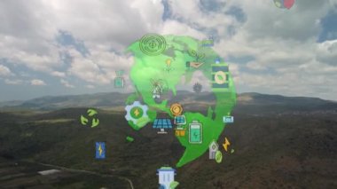 Çevre teknolojisi konsepti. Sürdürülebilir kalkınma hedefleri. SDG 'ler. Yüksek kalite 4k görüntü