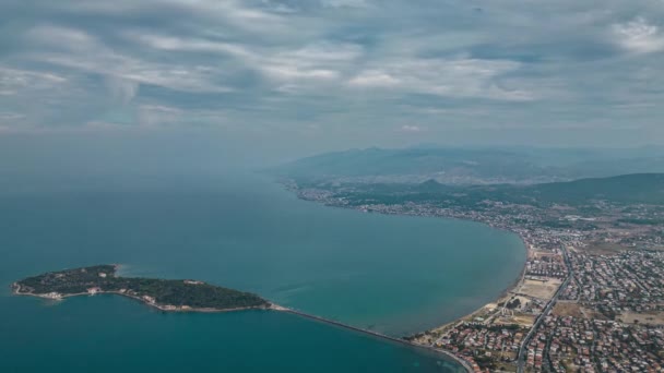 Vista Del Piccolo Villaggio Vicino Mare Egeo Urla Smirne Turchia — Video Stock