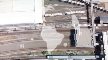 Ulaşım ve teknoloji konsepti. ITS Akıllı Taşıma Sistemleri. Hizmet olarak hareket kabiliyeti. Yüksek kalite 4k görüntü