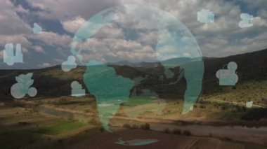 Çevre teknolojisi konsepti. Sürdürülebilir kalkınma hedefleri. SDG 'ler. Yüksek kalite 4k görüntü