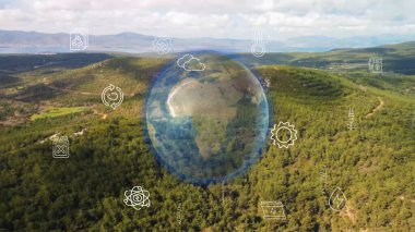 Çevre teknolojisi konsepti. Sürdürülebilir kalkınma hedefleri. SDG 'ler. Yüksek kalite fotoğraf