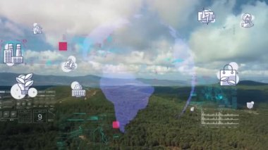 Çevre teknolojisi konsepti. Sürdürülebilir kalkınma hedefleri. SDG 'ler. Yüksek kalite 4k görüntü