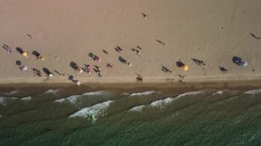 Seyahat yerleri, deniz, kum, sahil, Kusadasi Türkiye. Yüksek kalite 4k görüntü