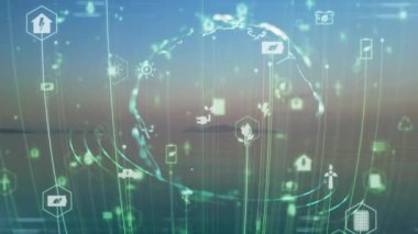 Çevre teknolojisi konsepti. Sürdürülebilir kalkınma hedefleri. SDG 'ler. Yüksek kalite 4k görüntü