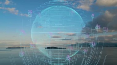 Çevre teknolojisi konsepti. Sürdürülebilir kalkınma hedefleri. SDG 'ler. Yüksek kalite 4k görüntü