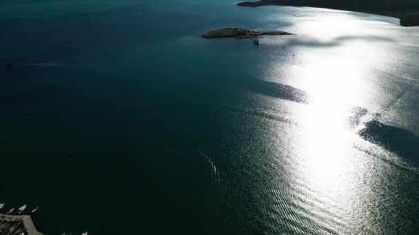 Balikesir Ayvalik Cunda Adasının Hava Manzarası Yüksek Kalite Görüntü — Stok video