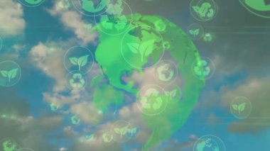 Çevre teknolojisi konsepti. Sürdürülebilir kalkınma hedefleri. SDG 'ler. Yüksek kalite 4k görüntü