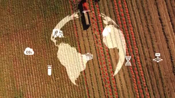 Jordbruksteknik Agritech Miljöteknik Mål För Hållbar Utveckling Högkvalitativ Film — Stockvideo