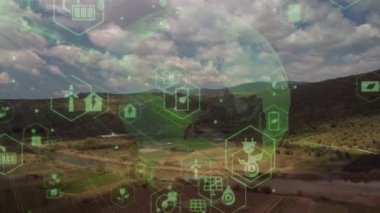 Çevre teknolojisi konsepti. Sürdürülebilir kalkınma hedefleri. SDG 'ler. Yüksek kalite 4k görüntü