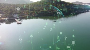 Çevre teknolojisi konsepti. Sürdürülebilir kalkınma hedefleri. SDG 'ler. Yüksek kalite 4k görüntü