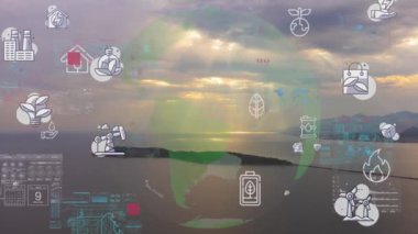 Çevre teknolojisi konsepti. Sürdürülebilir kalkınma hedefleri. SDG 'ler. Yüksek kalite 4k görüntü