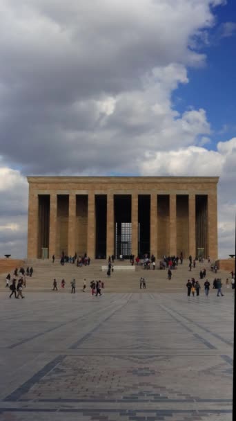 Ankara Türkei Februar 2023 Anitkabir Ist Das Mausoleum Des Staatsgründers — Stockvideo